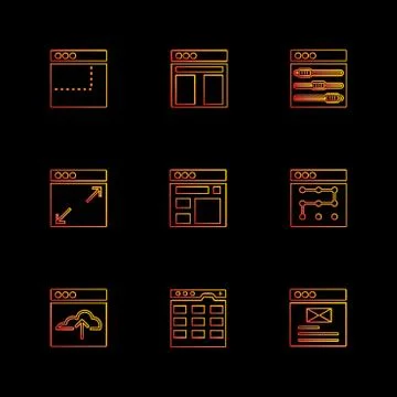 Website , web , user interface , web app , eps icons set vector イラスト素材