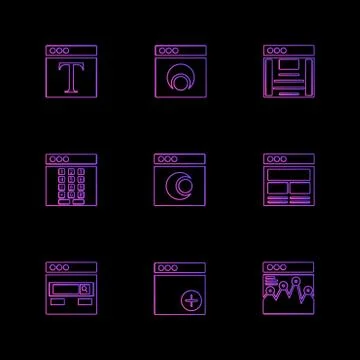 Website , web , user interface , web app , eps icons set vector イラスト素材