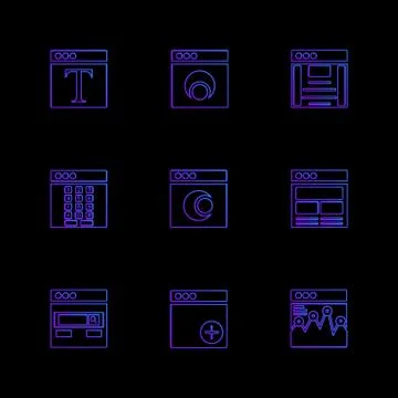 Website , web , user interface , web app , eps icons set vector イラスト素材