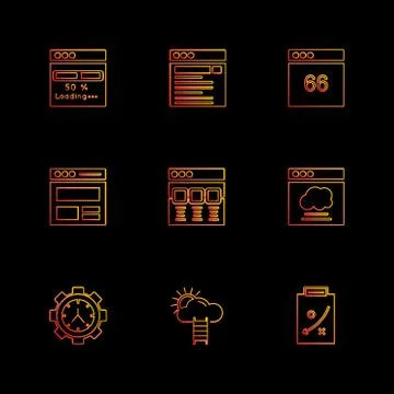 Website , web , user interface , web app , eps icons set vector イラスト素材