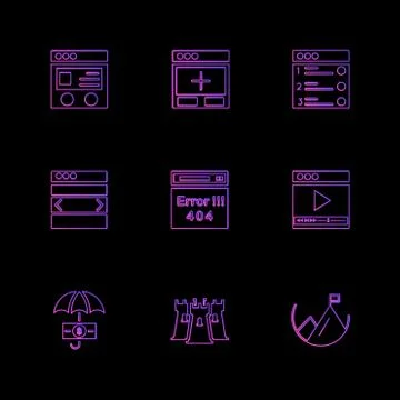 Website , web , user interface , web app , eps icons set vector Stock Illustration
