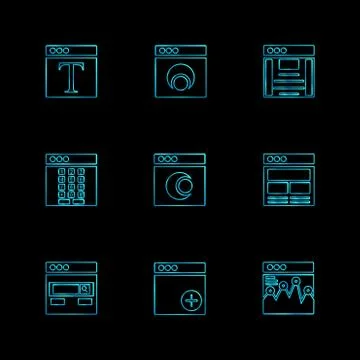 Website , web , user interface , web app , eps icons set vector イラスト素材