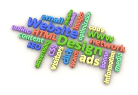 Website Word Cloud イラスト素材