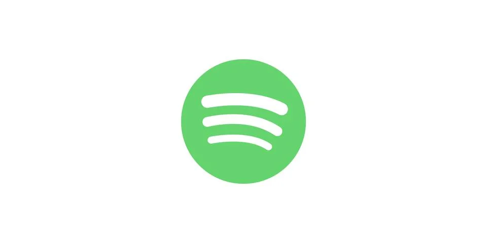 WebSpotify logo, dark mode. Editorial vector. Kyiv, Ukraine - July 20, 2020 Stock Illustration