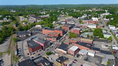 Webster city aerial view, MA, USA Stock Footage 166324658