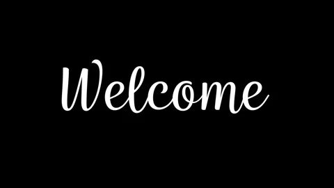 Weclome Script Text on a Black Background 動画素材 296499960