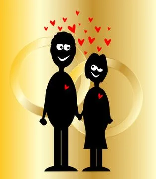 Wedded bliss Stock Illustration