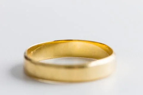 Weddind ring, isolated, inside in focus Stock Photos