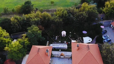 Wedding, aerial view Stock Footage 103480141