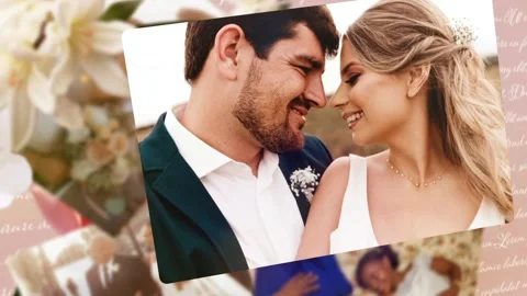 Wedding Album Slideshow 스톡 After Effects