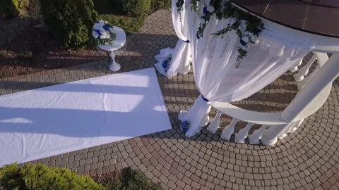 Wedding altar top view Stock Footage 104289409