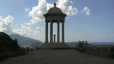 Wedding Alter on the Mediterrean Stock Footage 9274316