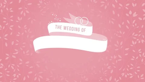 WEDDING ANIMATED BACKGROUND Stock Footage 131717906