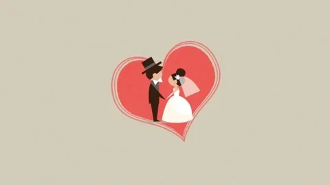 Wedding animation Stock-Footage 131660084