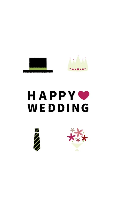 Wedding animation Stock Footage 311928137