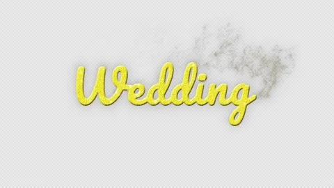 Wedding animation. The wedding of title. Wedding intro. Elegant gold particles. Stock Footage 321027368