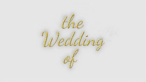 Wedding animation. The wedding of title. Wedding intro. Elegant gold particles. Stock Footage 321027647