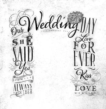 Wedding arch backdrop special day white Stock Illustration