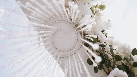 Wedding arch decor elements. 스톡 동영상 194424881