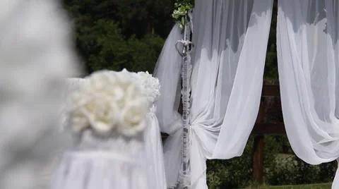 The wedding arch Stock Footage 34493760