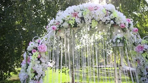 Wedding arch Stock Footage 44273889