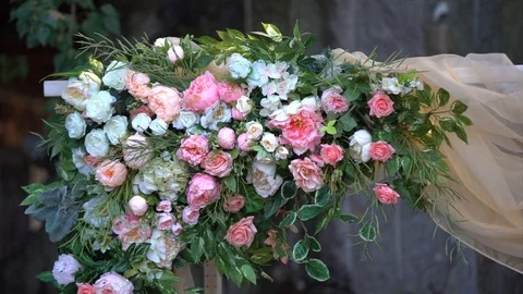 Wedding arch 스톡 동영상 101731320