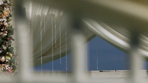 The wedding arch Stock Footage 105311681