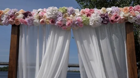 Wedding arch. Stock Footage