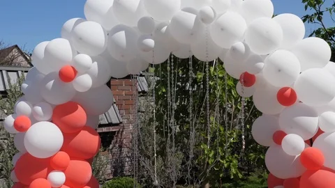 Wedding arch. Stock Footage 116350362