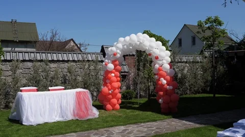 Wedding arch. Stock Footage 116350390