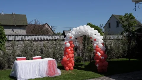 Wedding arch. Stock Footage 116350393