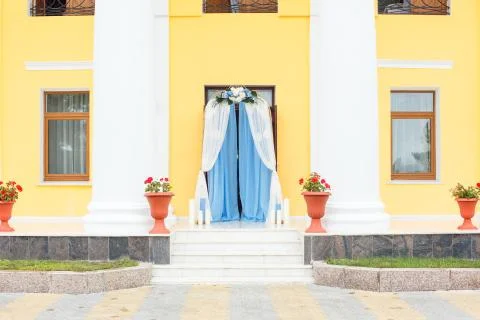 Wedding arch outside Stock Photos