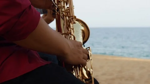 Wedding arkest on the beach Video stock 91144359