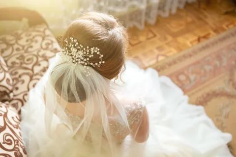Wedding attributes of brides. wedding accessories. wedding trifles Stock Photos