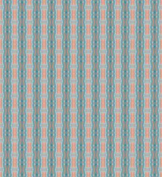 Wedding autumn terracotta stroke-based repeatable contour surface pattern with c Stock Illustration