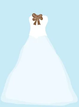 Wedding background with dress Stock-Illustration