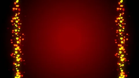 Wedding background, frame, particle heart, loop Vídeo Stock 49762724