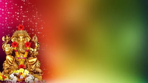 Wedding Background, Ganpati Illustrazione stock