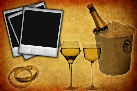 Wedding background Stock Illustration