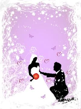 Wedding background Stock Illustration