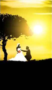 Wedding background Stock Illustration