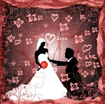 Wedding background Stock Illustration