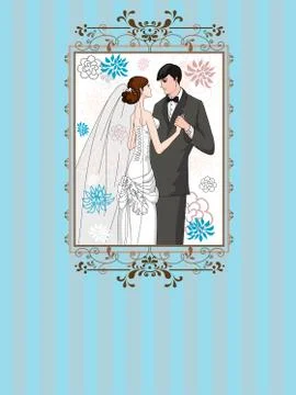 Wedding background Stock Illustration