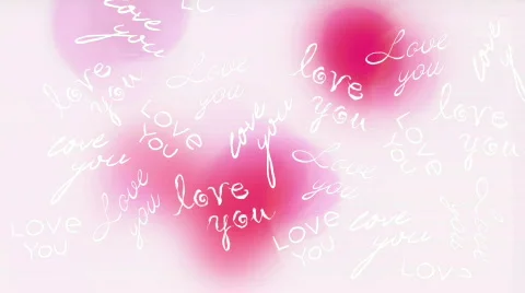 Wedding background love words Stock Footage