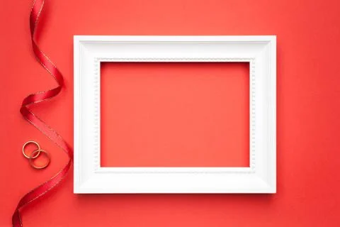 Wedding Background with Rings Stock Photos