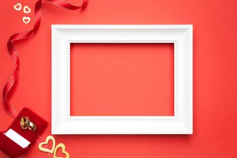 Wedding Background with Rings Stock Photos