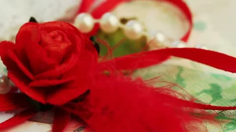 Wedding background rotate closeup Stock Footage 12527495