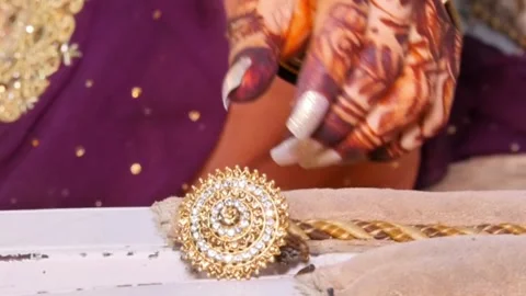 Wedding Bangles and Ring of Bridal, HD 動画素材 164338535