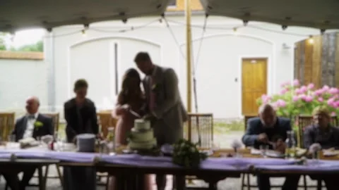 The wedding banquet. the wedding feast.  Stock Footage 279720749