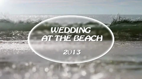 Wedding At The Beach Stock After Effects